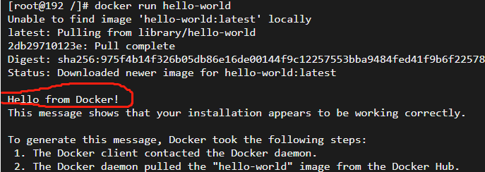 docker已经成功安装